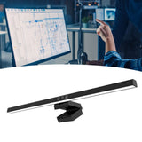Computer Monitor Light Bar Reduce Eye Fatigue Touch Control LED Computer Monitor Lamp 60min Timing Black - Front View