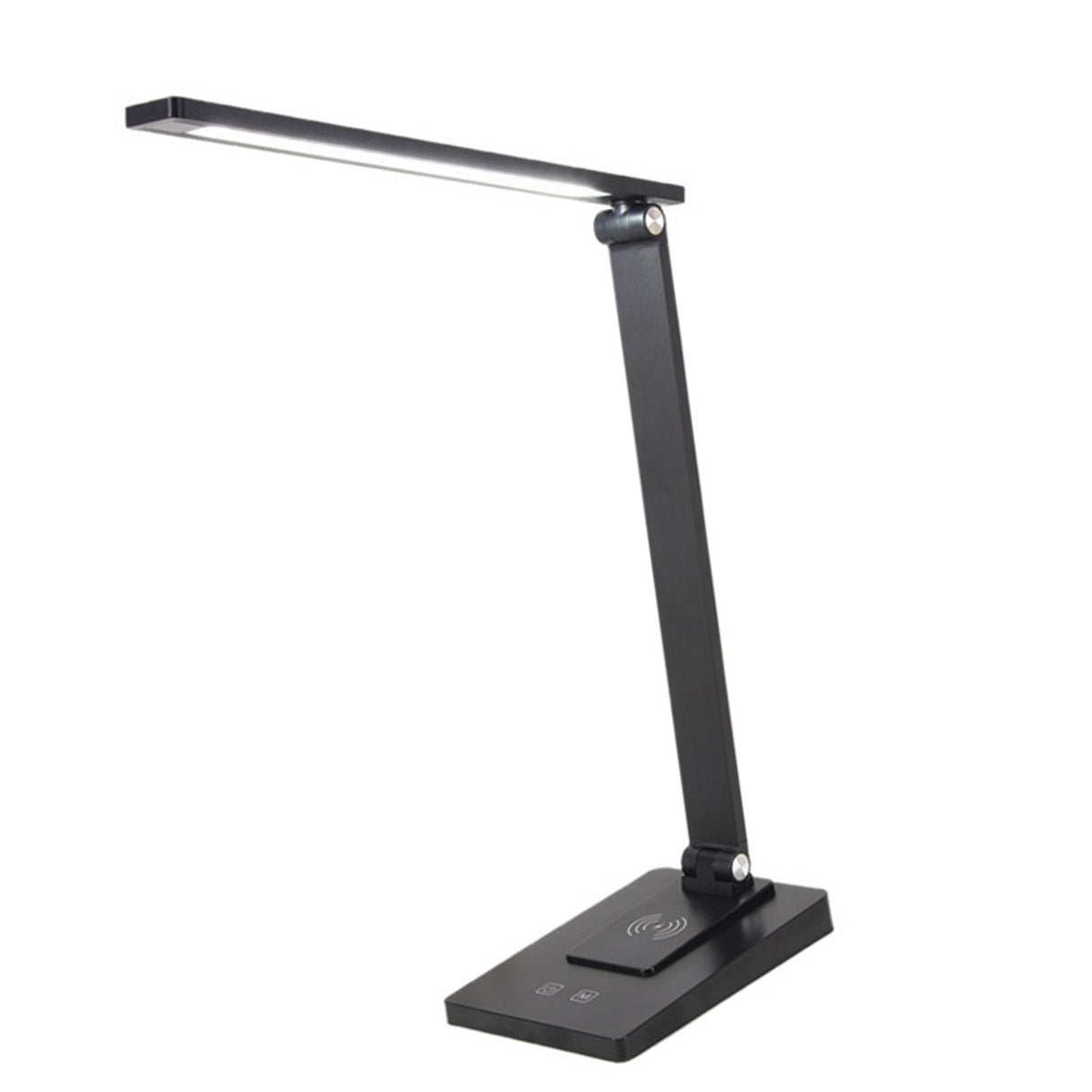 LED Desk Lamp with 3 Levels Brightness Eye Caring Office Reading Lamp Foldable Table Desk Lamp USB Wireless Charging 2500mAh Rechargeable Version