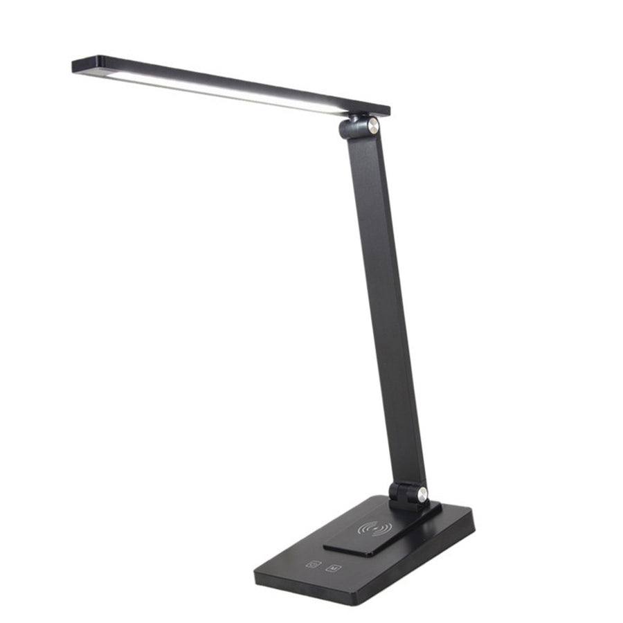 LED Desk Lamp with 3 Levels Brightness Eye Caring Office Reading Lamp Foldable Table Desk Lamp USB Wireless Charging 2500mAh Rechargeable Version