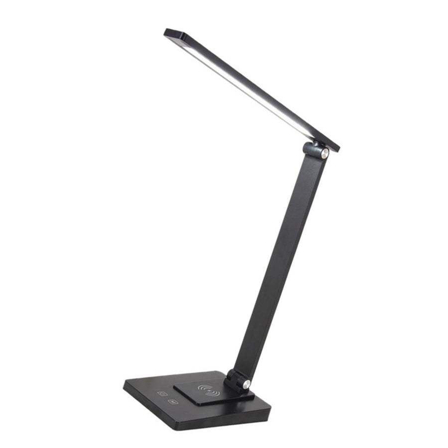 LED Desk Lamp with 3 Levels Brightness Eye Caring Office Reading Lamp Foldable Table Desk Lamp USB Wireless Charging 2500mAh Rechargeable Version