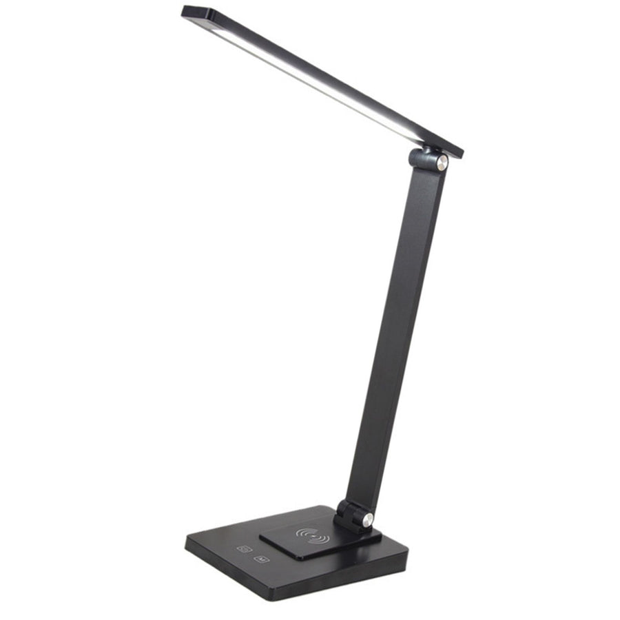 LED Desk Lamp with 3 Levels Brightness Eye Caring Office Reading Lamp Foldable Table Desk Lamp USB Wireless Charging 2500mAh Rechargeable Version