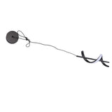 Spiral LED Pendant Light Black Glareless Bright Eyes Protection LED Hanging Lamp for Living Room Cafe Family 85‑265V Warm Light