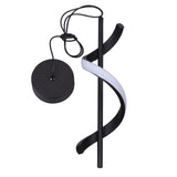 Spiral LED Pendant Light Black Glareless Bright Eyes Protection LED Hanging Lamp for Living Room Cafe Family 85‑265V Warm Light - Extra Image