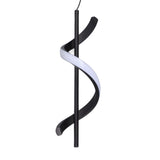 Spiral LED Pendant Light Black Glareless Bright Eyes Protection LED Hanging Lamp for Living Room Cafe Family 85‑265V Warm Light - Extra Image