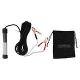 LED Submersible Fishing Light 15W Green Nighttime Ice Fishing Light with 16.4ft Cable