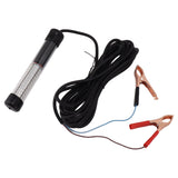LED Submersible Fishing Light 15W Green Nighttime Ice Fishing Light with 16.4ft Cable - Side View