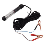 LED Submersible Fishing Light 15W Green Nighttime Ice Fishing Light with 16.4ft Cable - Top-Down View