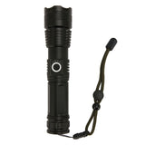 LED Flashlight Zoomable P50 Beads 5000lm 3 Light Modes Battery Display Bright Flashlight for Outdoor Adventure Camping