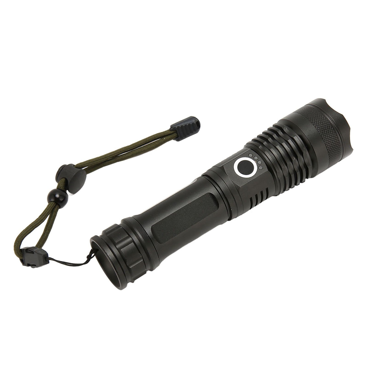 LED Flashlight Zoomable P50 Beads 5000lm 3 Light Modes Battery Display Bright Flashlight for Outdoor Adventure Camping