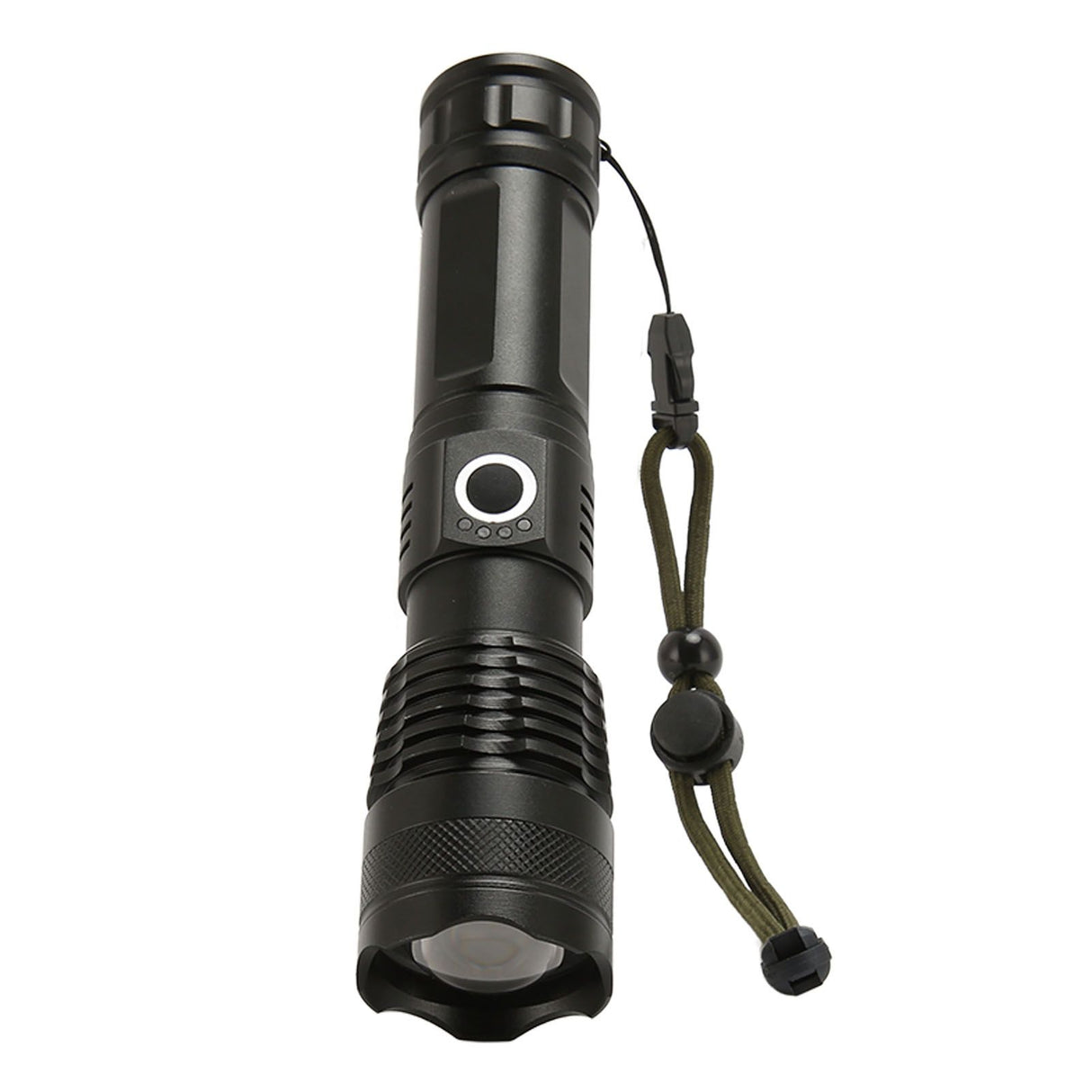 LED Flashlight Zoomable P50 Beads 5000lm 3 Light Modes Battery Display Bright Flashlight for Outdoor Adventure Camping