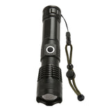 LED Flashlight Zoomable P50 Beads 5000lm 3 Light Modes Battery Display Bright Flashlight for Outdoor Adventure Camping