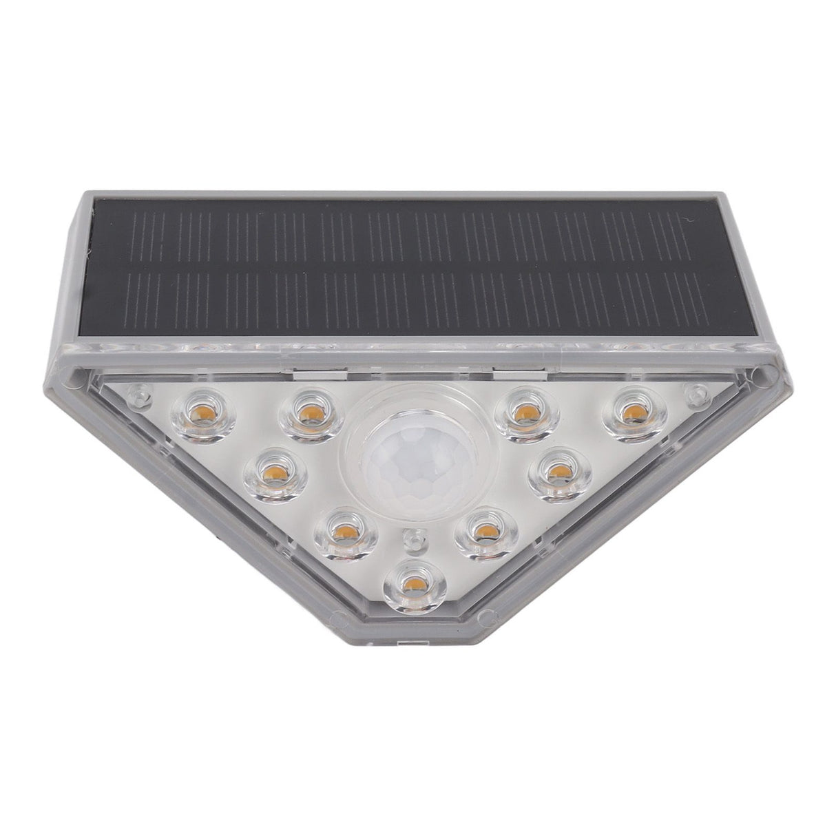 2 Set Solar Stair Lights 9 LEDs IP68 Waterproof Inductive Solar Step Lights for Yard Patio Garden Walkways Deck