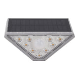2 Set Solar Stair Lights 9 LEDs IP68 Waterproof Inductive Solar Step Lights for Yard Patio Garden Walkways Deck - Top-Down View