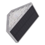2 Set Solar Stair Lights 9 LEDs IP68 Waterproof Inductive Solar Step Lights for Yard Patio Garden Walkways Deck - Extra Image