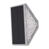 2 Set Solar Stair Lights 9 LEDs IP68 Waterproof Inductive Solar Step Lights for Yard Patio Garden Walkways Deck