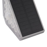 2 Set Solar Stair Lights 9 LEDs IP68 Waterproof Inductive Solar Step Lights for Yard Patio Garden Walkways Deck