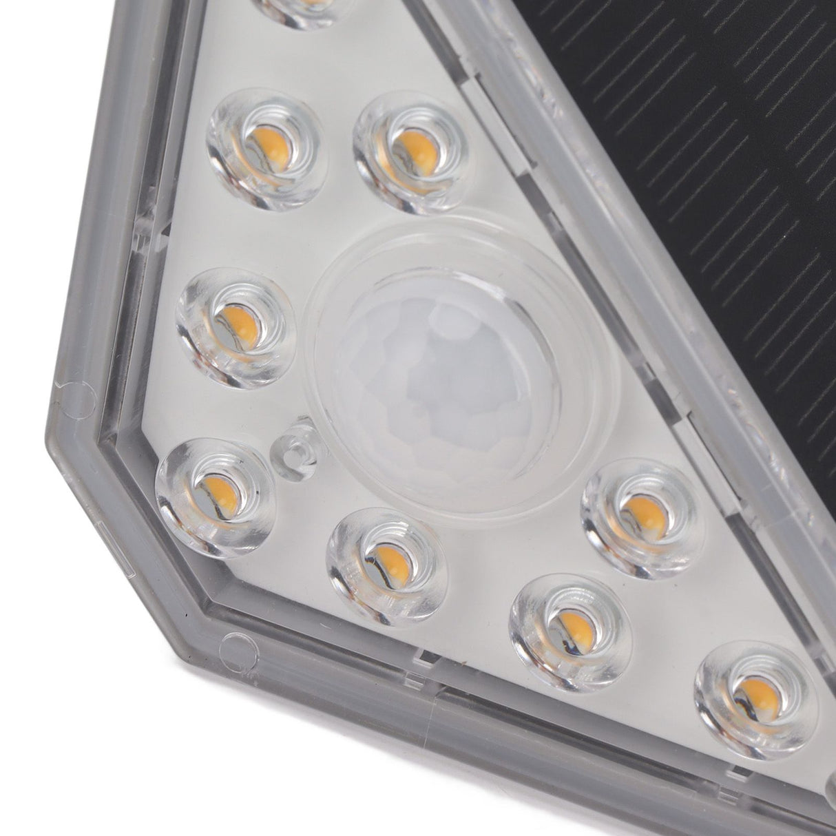 2 Set Solar Stair Lights 9 LEDs IP68 Waterproof Inductive Solar Step Lights for Yard Patio Garden Walkways Deck