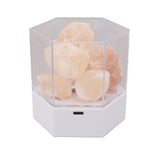 Himalayan Salt Lamp LED RGB Dimmable USB Decorative Essential Oil Aromatherapy Natural Crystal Salt Night Light for Bedroom Living Room