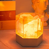 Himalayan Salt Lamp LED RGB Dimmable USB Decorative Essential Oil Aromatherapy Natural Crystal Salt Night Light for Bedroom Living Room