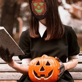 LED Party Face Cover Gesture Sensing Adjustable Light Up Transforming Face Cover for Cosplay Carnival Festival - Extra Image