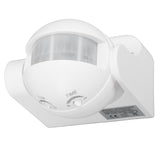 Wall Mounted Motion Sensor Automatic Dusk to Dawn Spherical PIR Sensor Outdoor Motion Sensing Switch for Home Security LED Light AC 110 to 240V White - Front View
