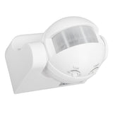 Wall Mounted Motion Sensor Automatic Dusk to Dawn Spherical PIR Sensor Outdoor Motion Sensing Switch for Home Security LED Light AC 110 to 240V White