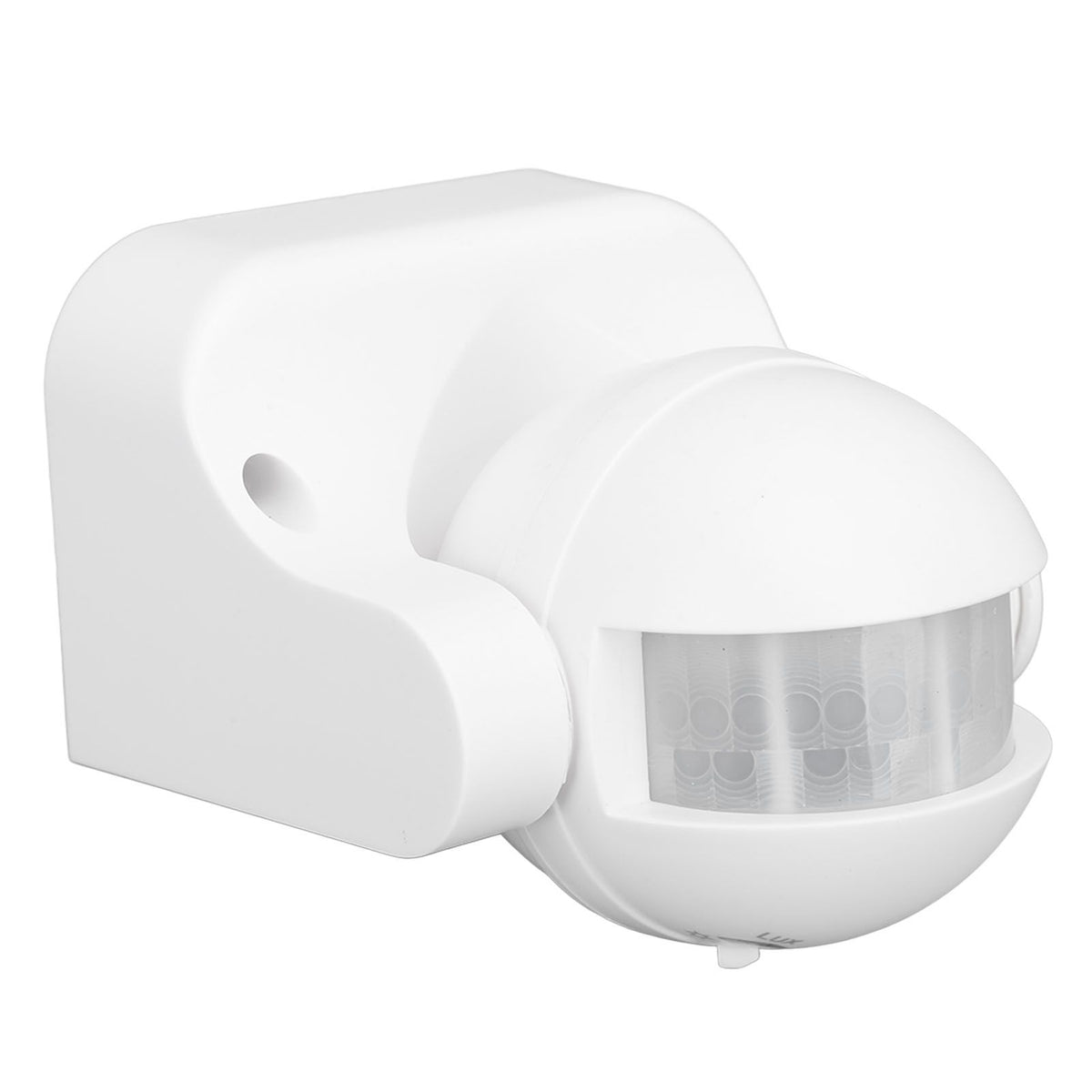 Wall Mounted Motion Sensor Automatic Dusk to Dawn Spherical PIR Sensor Outdoor Motion Sensing Switch for Home Security LED Light AC 110 to 240V White
