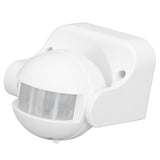 Wall Mounted Motion Sensor Automatic Dusk to Dawn Spherical PIR Sensor Outdoor Motion Sensing Switch for Home Security LED Light AC 110 to 240V White - Extra Image