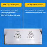 Wall Mounted Motion Sensor Automatic Dusk to Dawn Spherical PIR Sensor Outdoor Motion Sensing Switch for Home Security LED Light AC 110 to 240V White
