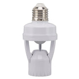 Motion Sensor Light Socket PIR Motion E27 Screw Bulb Adapter Adjustable Auto On Off Night Light Control Garage Light for Basement