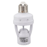 Motion Sensor Light Socket PIR Motion E27 Screw Bulb Adapter Adjustable Auto On Off Night Light Control Garage Light for Basement