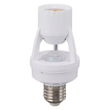 Motion Sensor Light Socket PIR Motion E27 Screw Bulb Adapter Adjustable Auto On Off Night Light Control Garage Light for Basement