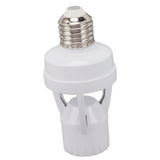 Motion Sensor Light Socket PIR Motion E27 Screw Bulb Adapter Adjustable Auto On Off Night Light Control Garage Light for Basement