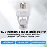 Motion Sensor Light Socket PIR Motion E27 Screw Bulb Adapter Adjustable Auto On Off Night Light Control Garage Light for Basement - Extra Image