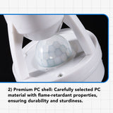 Motion Sensor Light Socket PIR Motion E27 Screw Bulb Adapter Adjustable Auto On Off Night Light Control Garage Light for Basement - Extra Image