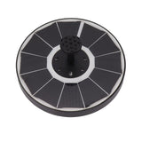 Solar Fountain Light with 8 Nozzles 3.5W 900mAh Colorful Powerful Solar Bird Bath Fountains for Bird Bath Garden Black Nozzle