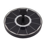 Solar Fountain Light with 8 Nozzles 3.5W 900mAh Colorful Powerful Solar Bird Bath Fountains for Bird Bath Garden Black Nozzle