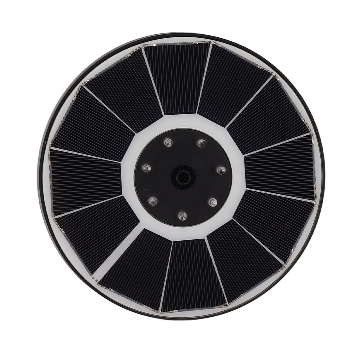Solar Fountain Light with 8 Nozzles 3.5W 900mAh Colorful Powerful Solar Bird Bath Fountains for Bird Bath Garden Black Nozzle