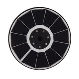 Solar Fountain Light with 8 Nozzles 3.5W 900mAh Colorful Powerful Solar Bird Bath Fountains for Bird Bath Garden Black Nozzle