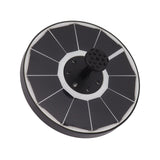 Solar Fountain Light with 8 Nozzles 3.5W 900mAh Colorful Powerful Solar Bird Bath Fountains for Bird Bath Garden Black Nozzle