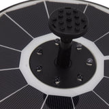 Solar Fountain Light with 8 Nozzles 3.5W 900mAh Colorful Powerful Solar Bird Bath Fountains for Bird Bath Garden Black Nozzle - Extra Image