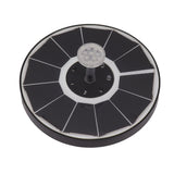 Solar Fountain Light with 8 Nozzles 3.5W 900mAh Colorful Powerful Solar Bird Bath Fountains for Bird Bath Garden TransparentNozzle