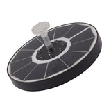 Solar Fountain Light with 8 Nozzles 3.5W 900mAh Colorful Powerful Solar Bird Bath Fountains for Bird Bath Garden TransparentNozzle