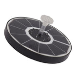 Solar Fountain Light with 8 Nozzles 3.5W 900mAh Colorful Powerful Solar Bird Bath Fountains for Bird Bath Garden TransparentNozzle - Rear View