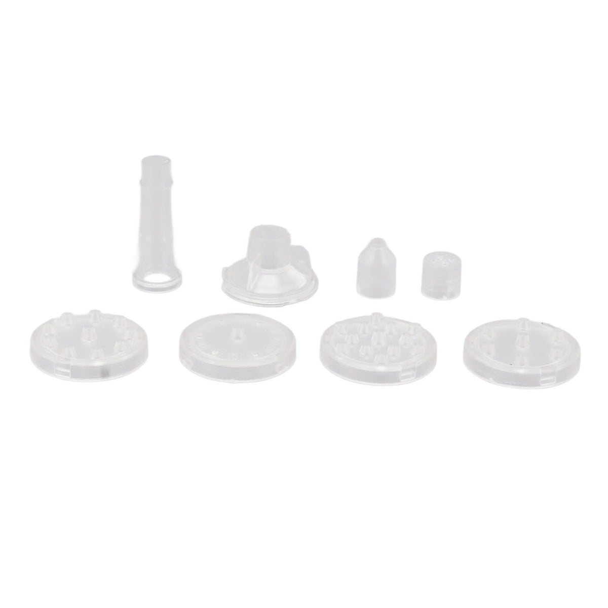 Solar Fountain Light with 8 Nozzles 3.5W 900mAh Colorful Powerful Solar Bird Bath Fountains for Bird Bath Garden TransparentNozzle