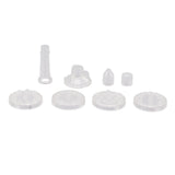 Solar Fountain Light with 8 Nozzles 3.5W 900mAh Colorful Powerful Solar Bird Bath Fountains for Bird Bath Garden TransparentNozzle