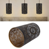 Modern Lampshade Metal Cylindrical Hollow Out E27 E26 Lamp Shade for Bedroom Living Room