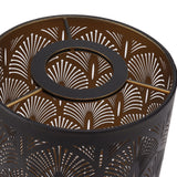 Modern Lampshade Metal Cylindrical Hollow Out E27 E26 Lamp Shade for Bedroom Living Room