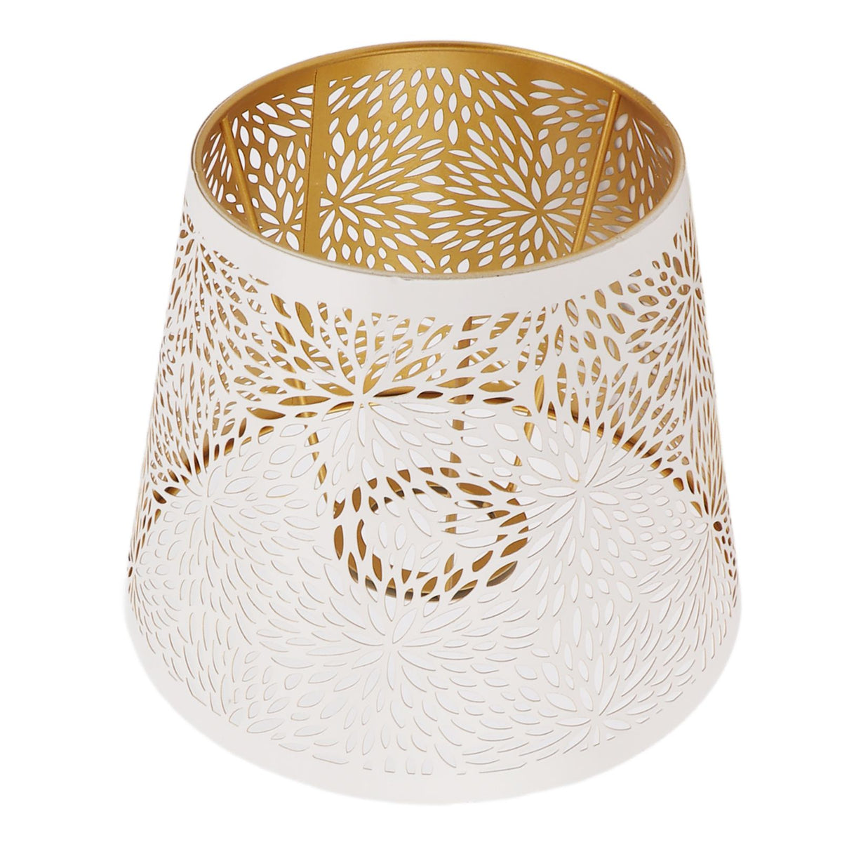 Lamp Shade E27 E26 White Carved Flower Pattern Iron Modern Design Easy Installation Bulb Shade for Home Living Room