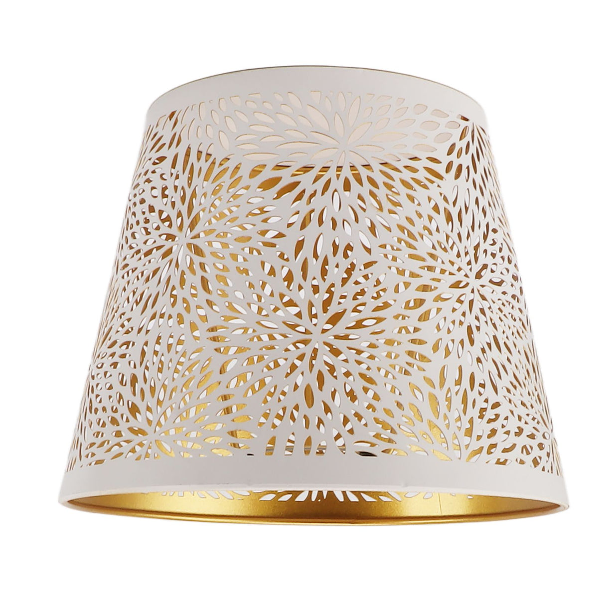 Lamp Shade E27 E26 White Carved Flower Pattern Iron Modern Design Easy Installation Bulb Shade for Home Living Room